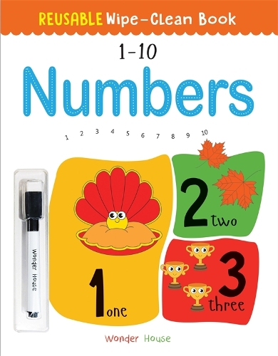 Paper book «Reusable Wipe and Clean Book 1-10 Numbers», author Wonder House Books - фото №1