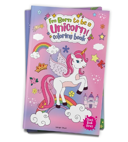 Paper book «I am Born to be a Unicorn Coloring Book», author Wonder House Books - фото №1