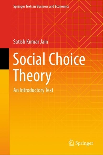 Паперова книга «Social Choice Theory: An Introductory Text», автор Сатіш Кумар Джайн - фото №1