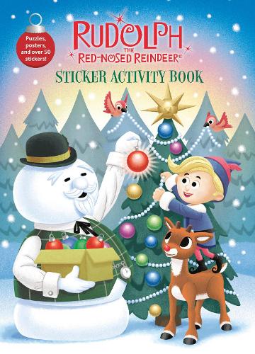 Паперова книга «Rudolph the Red-Nosed Reindeer Sticker Activity Book», авторів Дейв Ейкінс, Golden Books - фото №1