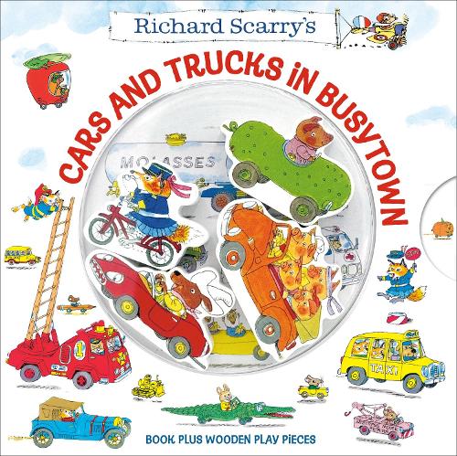 Паперова книга «Richard Scarry's Cars and Trucks in Busytown: Book Plus Wooden Play Pieces», автор Річард Скаррі - фото №1