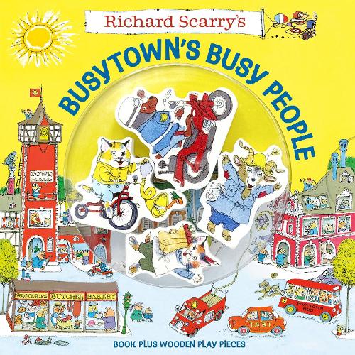 Паперова книга «Richard Scarry's Busytown's Busy People: Book Plus Wooden Play Pieces», автор Річард Скаррі - фото №1