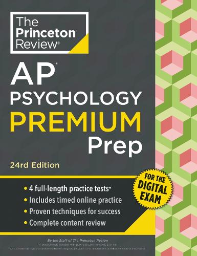Паперова книга «Princeton Review AP Psychology Premium Prep, 24th Edition: 5 Practice Tests + Digital Practice Online + Content Review», автор The Princeton Review - фото №1