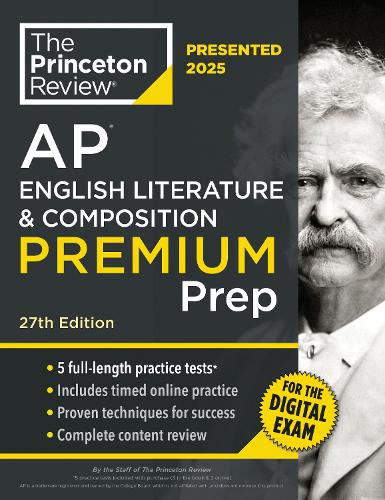 Paper book «Princeton Review AP English Literature & Composition Premium Prep, 27th Edition: 6 Practice Tests + Digital Practice Online + Content Review», author The Princeton Review - фото №1
