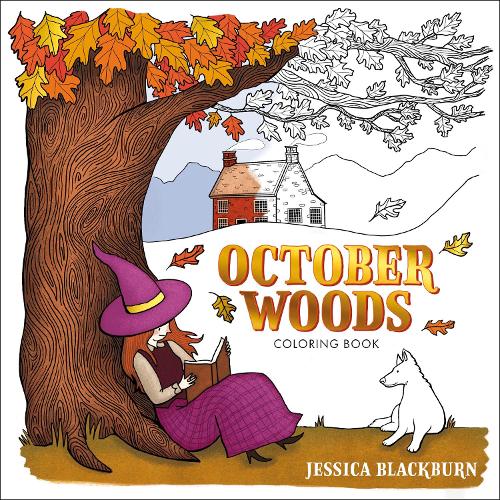 Бумажная книга «October Woods Coloring Book: A Coloring Book with Cozy Hygge Scenes of a Relaxing Autumn», автор Джессика Блэкберн - фото №1