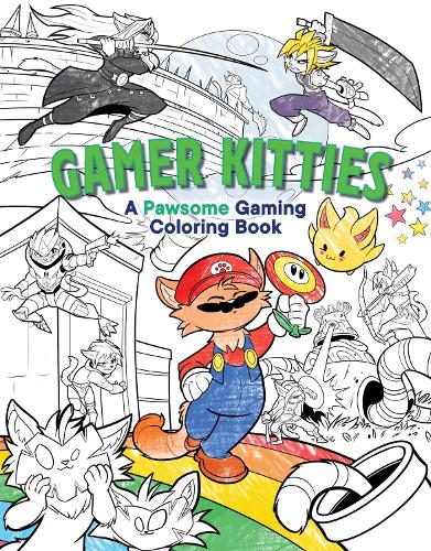 Бумажная книга «Gamer Kitties: A Pawsome Gaming Coloring Book», автор Insight Editions - фото №1