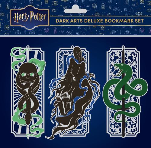 Бумажная книга «Harry Potter: Dark Arts Deluxe Bookmark Set (Set of 3)», автор Insight Editions - фото №1
