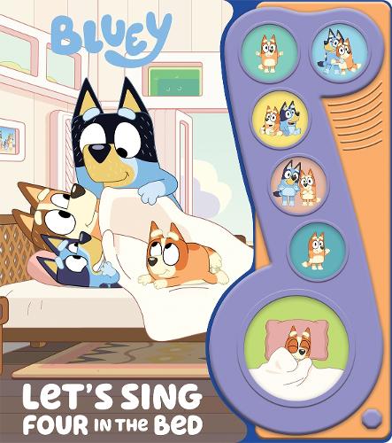 Бумажная книга «Bluey: Let's Sing Four in the Bed Sound Book», автор PI Kids - фото №1