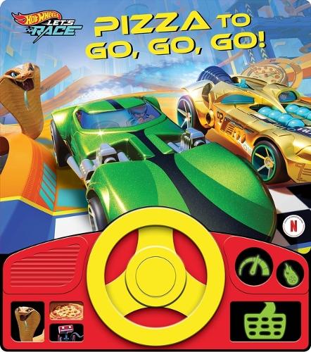 Паперова книга «Hot Wheels Let's Race: Pizza to Go, Go, Go! Sound Book», автор PI Kids - фото №1