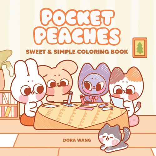 Бумажная книга «Pocket Peaches Sweet & Simple Coloring Book», автор Дора Ванг - фото №1