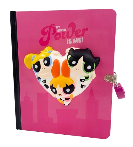 Бумажная книга «Powerpuff Girls: Squishy Lock & Key Diary», автор Insights - фото №1