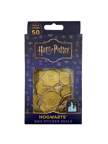 Паперова книга «Harry Potter: Hogwarts Gold Wax Sticker Seals (Set of 50)», автор Insight Editions - фото №1
