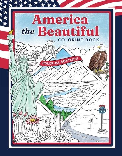 Бумажная книга «America the Beautiful Coloring Book: Color All 50 States!», автор Уэлдон Оуэн - фото №1