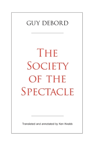 Бумажная книга «The Society of the Spectacle», автор Ги Дебор - фото №1