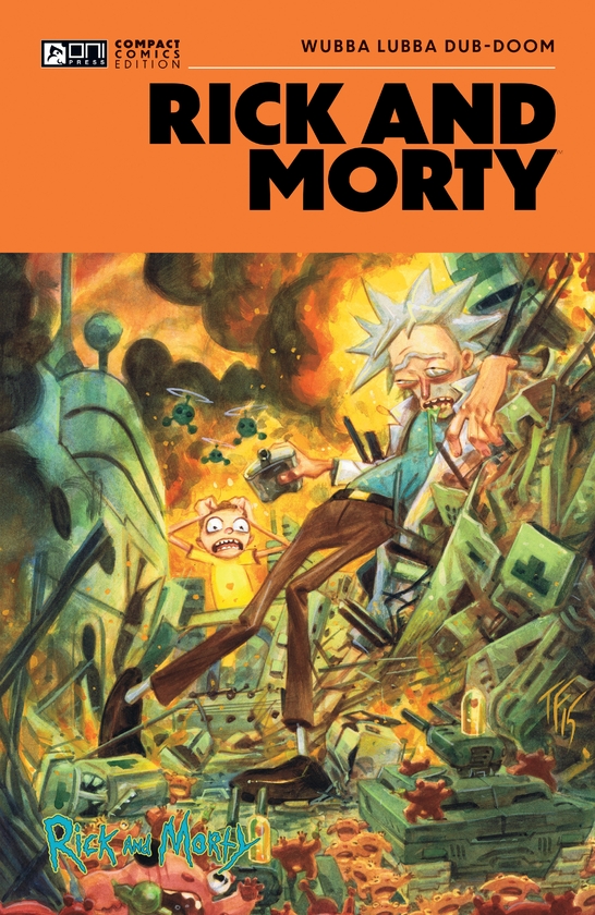 Бумажная книга «Rick and Morty Oni Compact Comics Edition: Wubba Lubba Dub-DOOM», авторов Алекс Файрер, Том Фаулер - фото №1