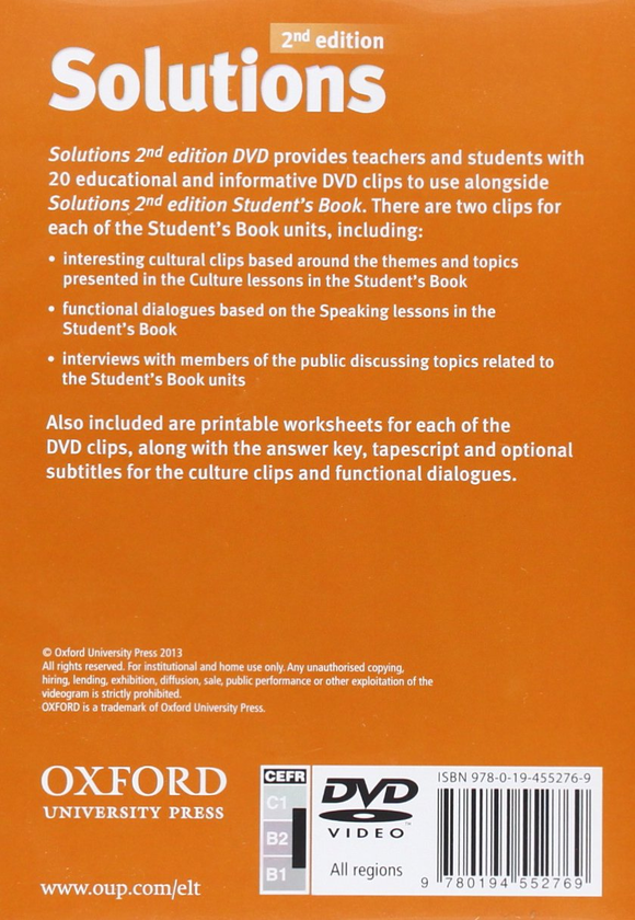 [object Object] «Solutions Upper-Intermediate DVD-ROM», авторів Тім Фалья, Пол А. Девіс - фото №2 - мініатюра