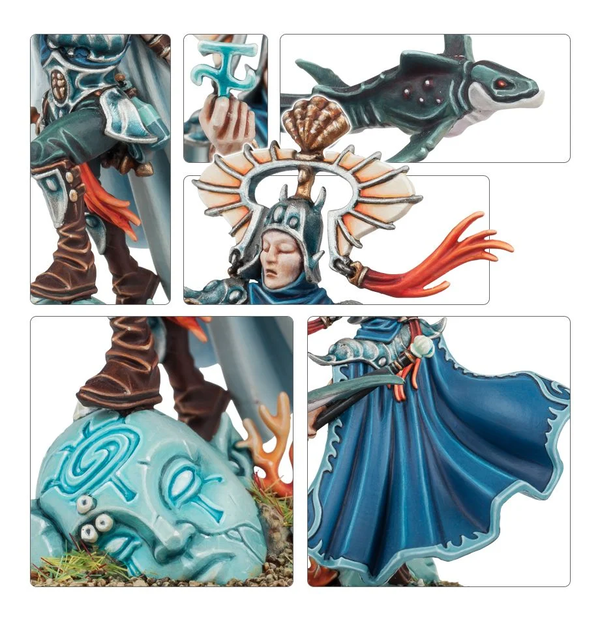  «Набор для сборки миниатюры Games Workshop Warhammer Age of Sigmar Idoneth Deepkin: Isharann Tidecaster (99070219006)», бренда Games Workshop - фото №1