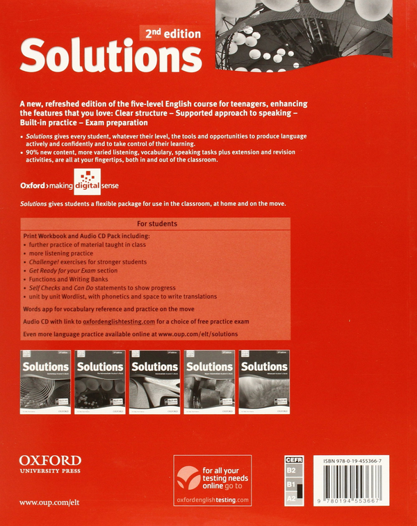 [object Object] «Solutions: Pre-Intermediate: Workbook and Audio CD Pack», авторів Тім Фалья, Пол А. Девіс - фото №2 - мініатюра