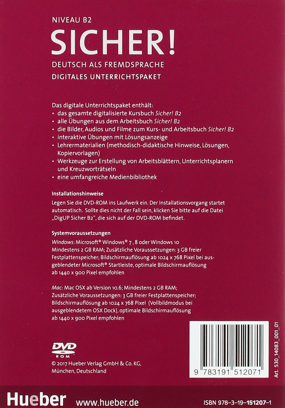 [object Object] «Sicher! B2, Digitales Unterrichtspaket », авторів Магдалена Матуссек, Міхаела Перлманн-Бальме, Сюзанна Швальб, Сюзанна Вагнер, Клаудія Бошель - фото №2 - мініатюра