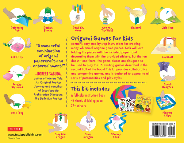 Бумажная книга «Origami Games for Kids Kit», автор Джоэл Стерн - фото №1