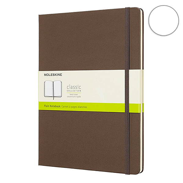  «Блокнот Moleskine Classic большой нелинованный коричневый (QP092P14)», бренда Moleskine - фото №1