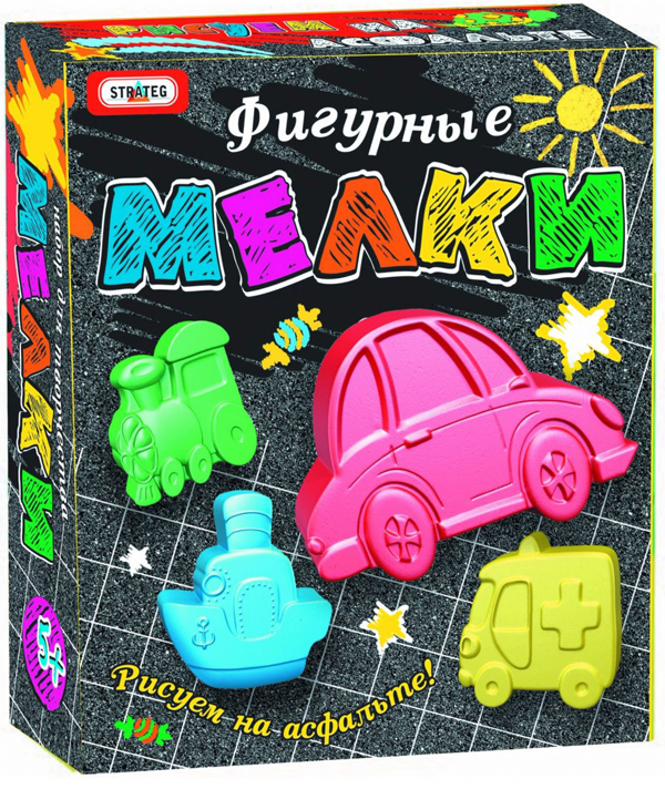  «Фігурна крейда Strateg Транспорт (502)», бренду Strateg - фото №1