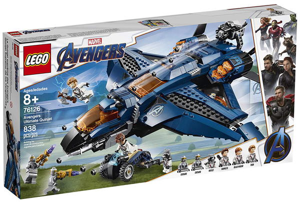 «Конструктор LEGO Super Heroes Marvel Модернізований квінджет Месників 838 деталей (76126)», бренду LEGO - фото №1