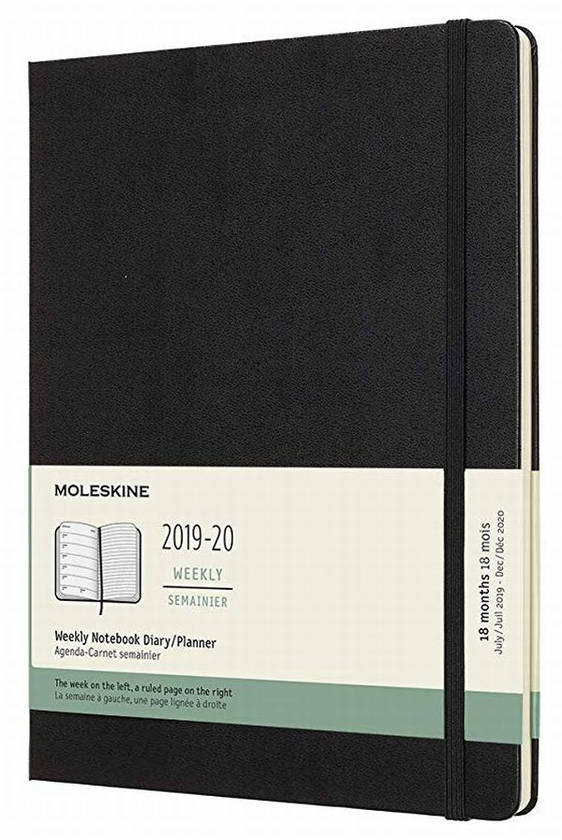  «Еженедельник Moleskine 2019-2020 Черный (DHB18WN4Y20)», бренда Moleskine - фото №1