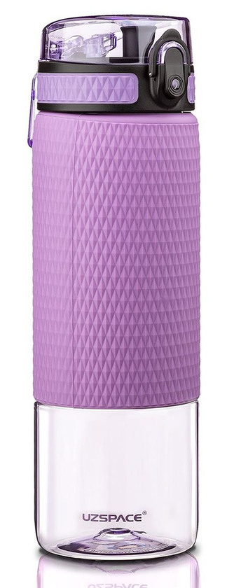 «Спортивна пляшка для води з трубочкою Uzspace 680 мл фіолетова (5057purple)», brand Uzspace / Uzspace /  - фото №1