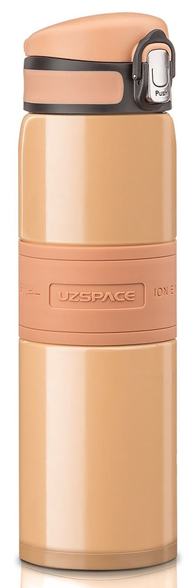  «Термос Uzspace 410 мл коричневый (4055brown)», бренда Uzspace - фото №1