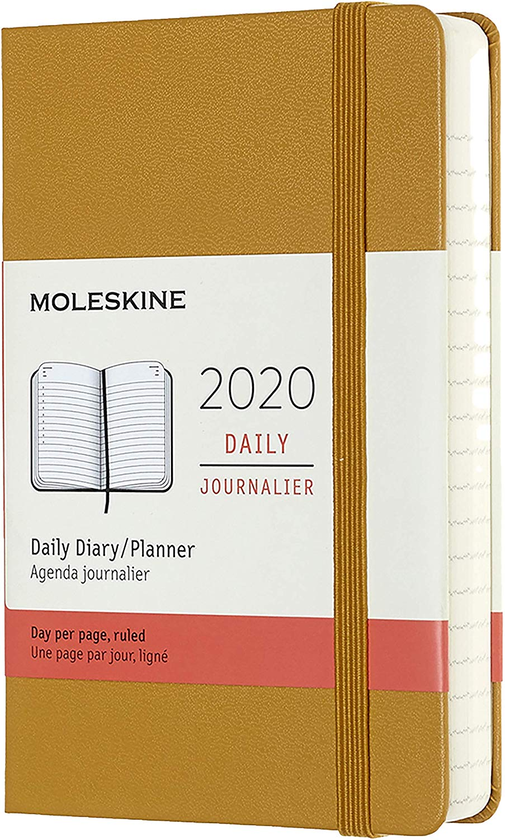  «Ежедневник карманный Moleskine на 2020 год Спелый желтый (DHM2112DC2Y20)», бренда Moleskine - фото №1