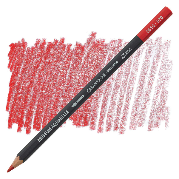  «Карандаш Caran d'Ache Museum Aquarelle Scarlet (3510.070)», бренда Caran d'Ache - фото №1