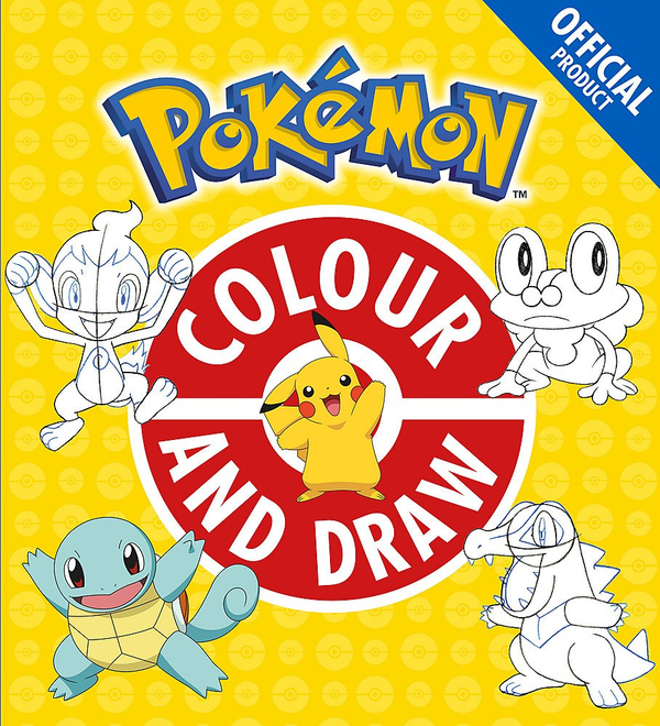 Бумажная книга «The Official Pokemon Colour and Draw» - фото №1