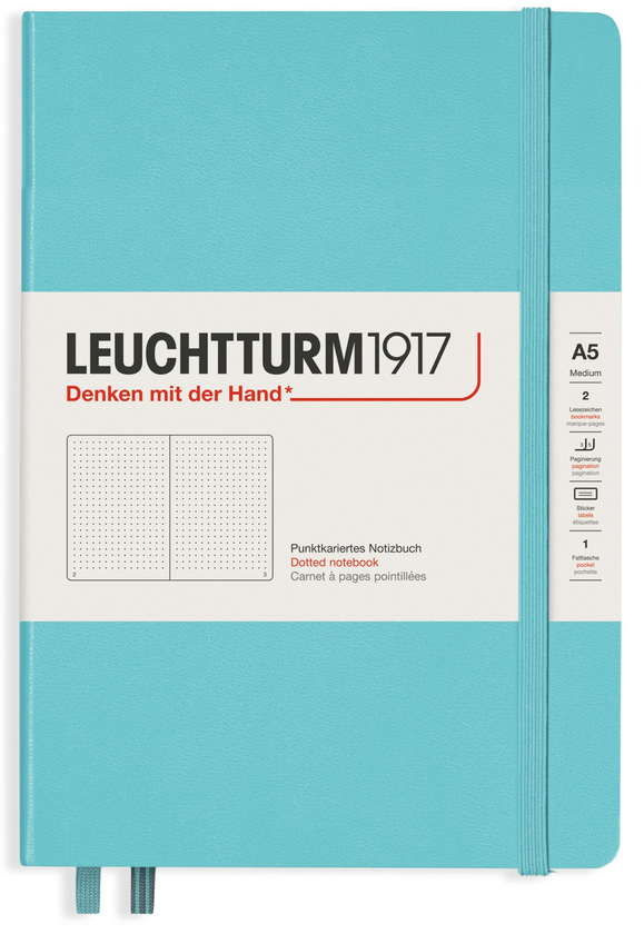  «Блокнот Leuchtturm1917 Rising Colours Aquamarine Точка (363391)», бренда Leuchtturm1917 - фото №1
