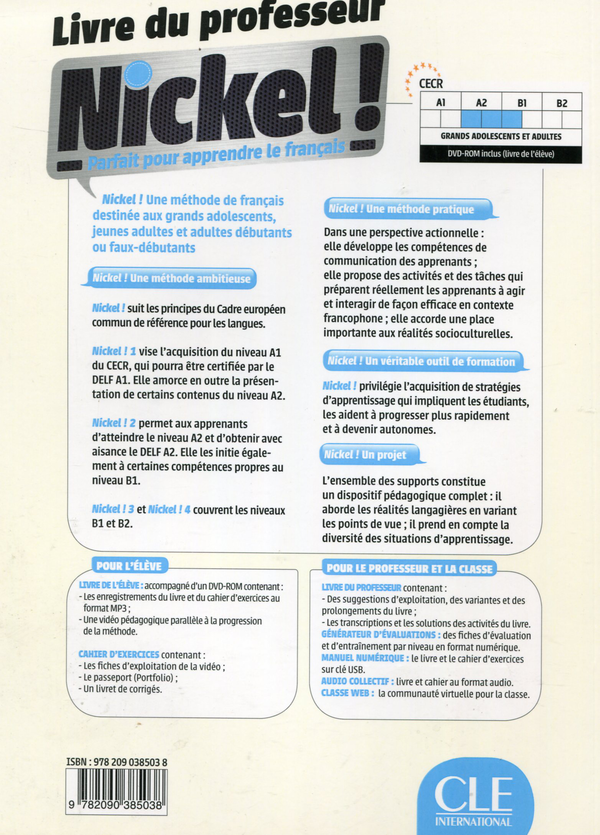 [object Object] «Nickel! Niveau 2 Livre du professeur», авторів Гелен Ож, Марія Долорес Канада Пухолс, Клер Марленс, Люсія Мартін - фото №2 - мініатюра