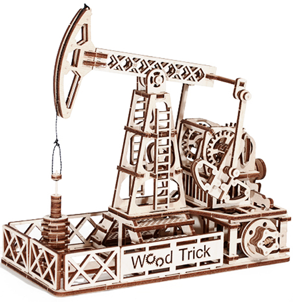 «Механічний 3D-пазл Wood Trick Нафтовишка (13)», бренду Wood Trick - фото №1