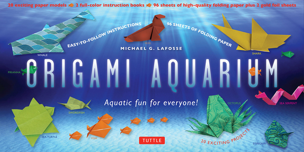 Бумажная книга «Origami Aquarium Kit», автор Майкл Г. Лафосс - фото №1
