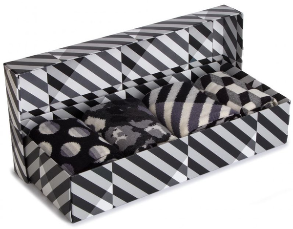 «Носки Happy Socks Seasonal Black & White Gift Box 4 пары 41-46 р (XBLW09-9100)», бренда Happy Socks - фото №1