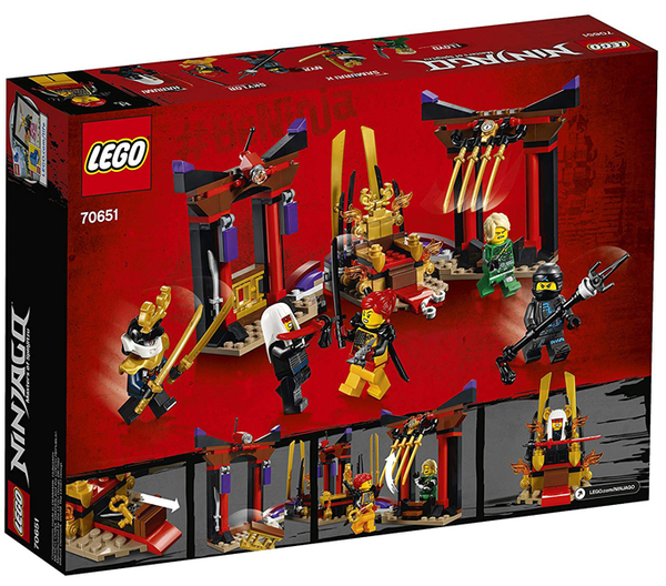  «Конструктор LEGO Ninjago Решающий бой в тронном зале 221 деталь (70651)», бренда LEGO - фото №1
