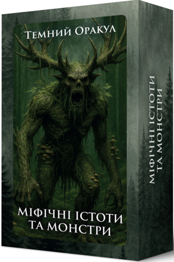 Бумажная книга «Карти Темний Оракул. Міфічні істоти та монстри» - фото №1