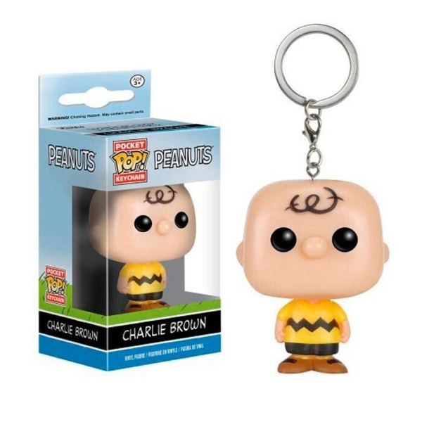  «Брелок Funko POP! Peanuts Чарли Браун (FK9229)», бренда Funko Pop - фото №1