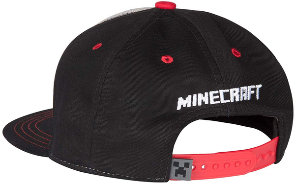  «Бейсболка JINX Minecraft Spider Jockey Snap Back Hat (JINX-7680 BLGR)», бренда JINX - фото №1