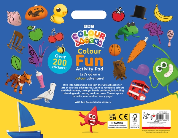 Бумажная книга «Colourblocks Colour Fun Mini Activity Pad», автор Колорблокс - фото №1
