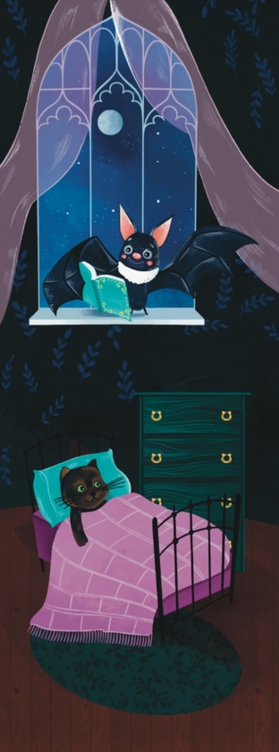 «Закладка для книги «Кажан та Кошеня. Перед сном» (ЛК000000041)», бренду Люцинка - фото №1