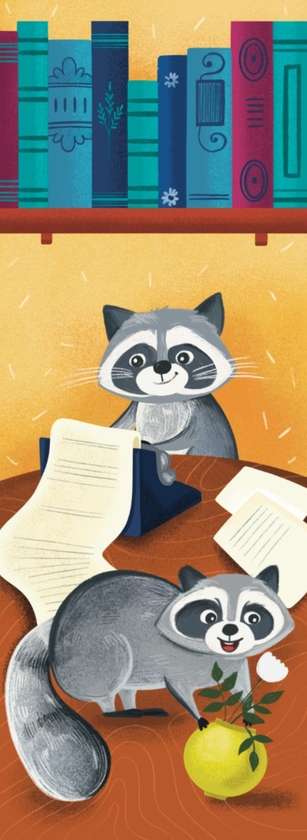 «Закладка для книги «Єноти. Друкарська машинка» (ЛК000000092)», бренда Люцинка - фото №1
