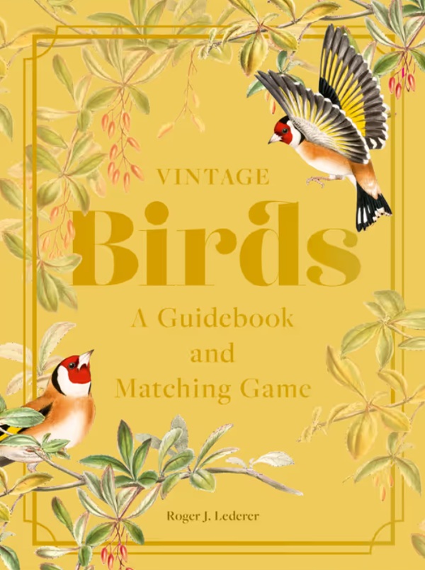 Паперова книга «Vintage Birds. A Guidebook and Matching Game», автор Роджер Ледерер - фото №1