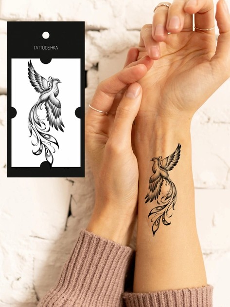 «Тимчасове тату Tattooshka Фенікс (L-14)», бренда Tattooshka - фото №1