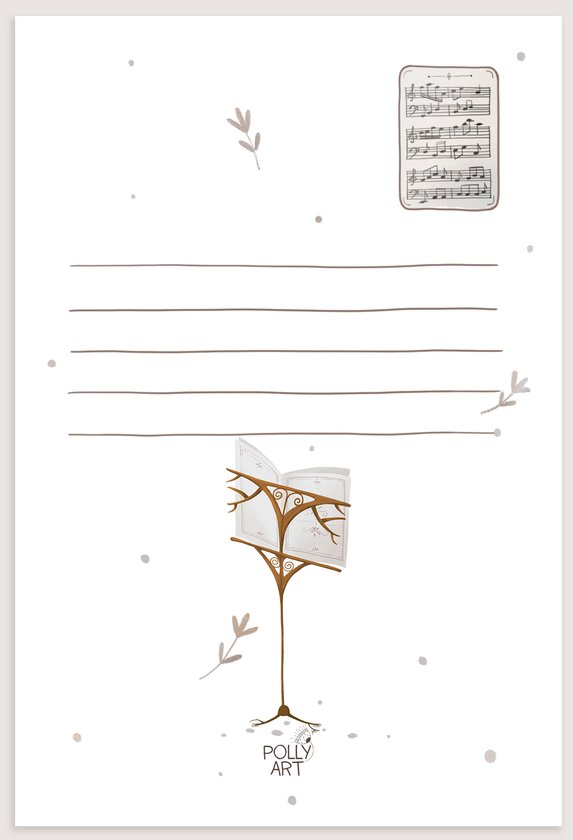 «Листівка PollyArt З музикою в серці Флейта (PostCard-007)», бренда PollyArt - фото №1