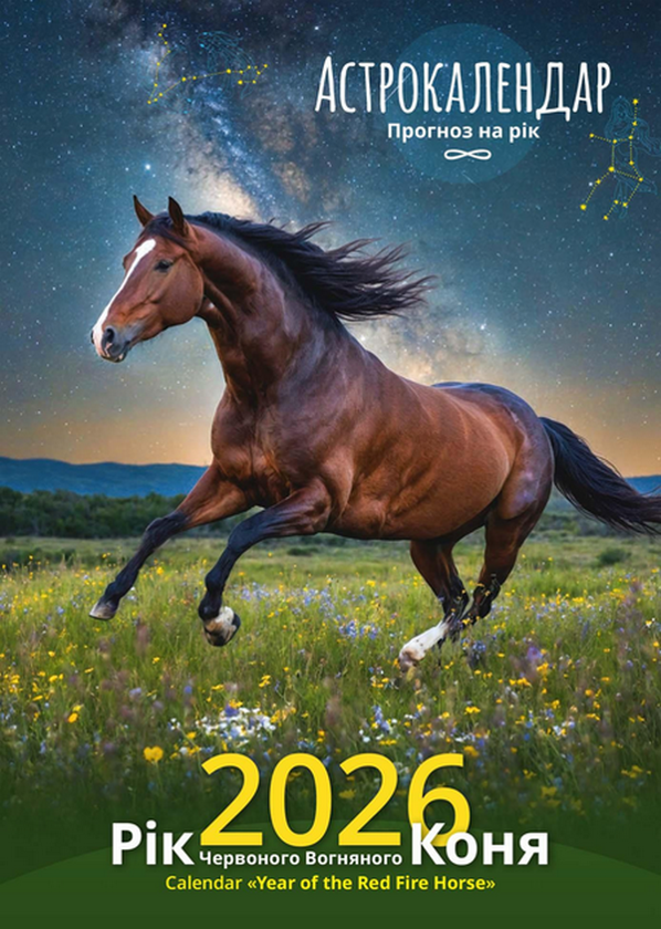 Книга Календар Світовид 2026 Рік червоного вогняного...