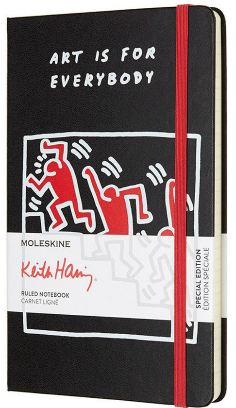  «Блокнот Moleskine Keith Haring черный (LEKH01QP060)», бренда Moleskine - фото №1